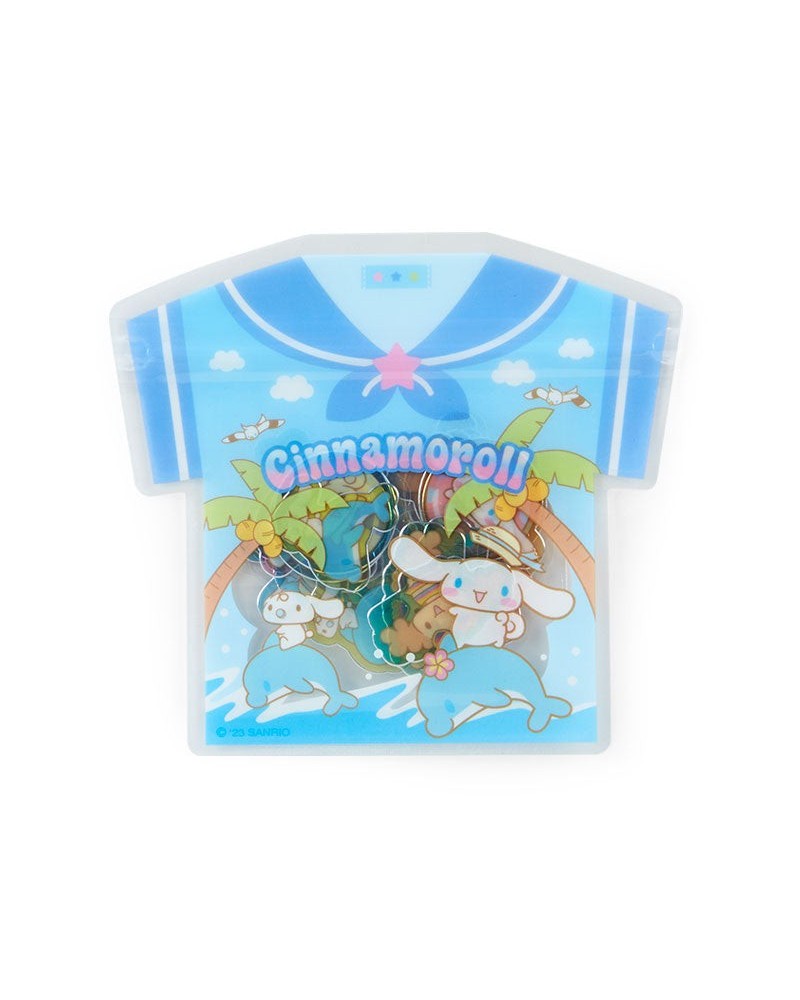 Cinnamoroll 24-Piece Summer Tee Mini Sticker Pack $2.99 Stationery
